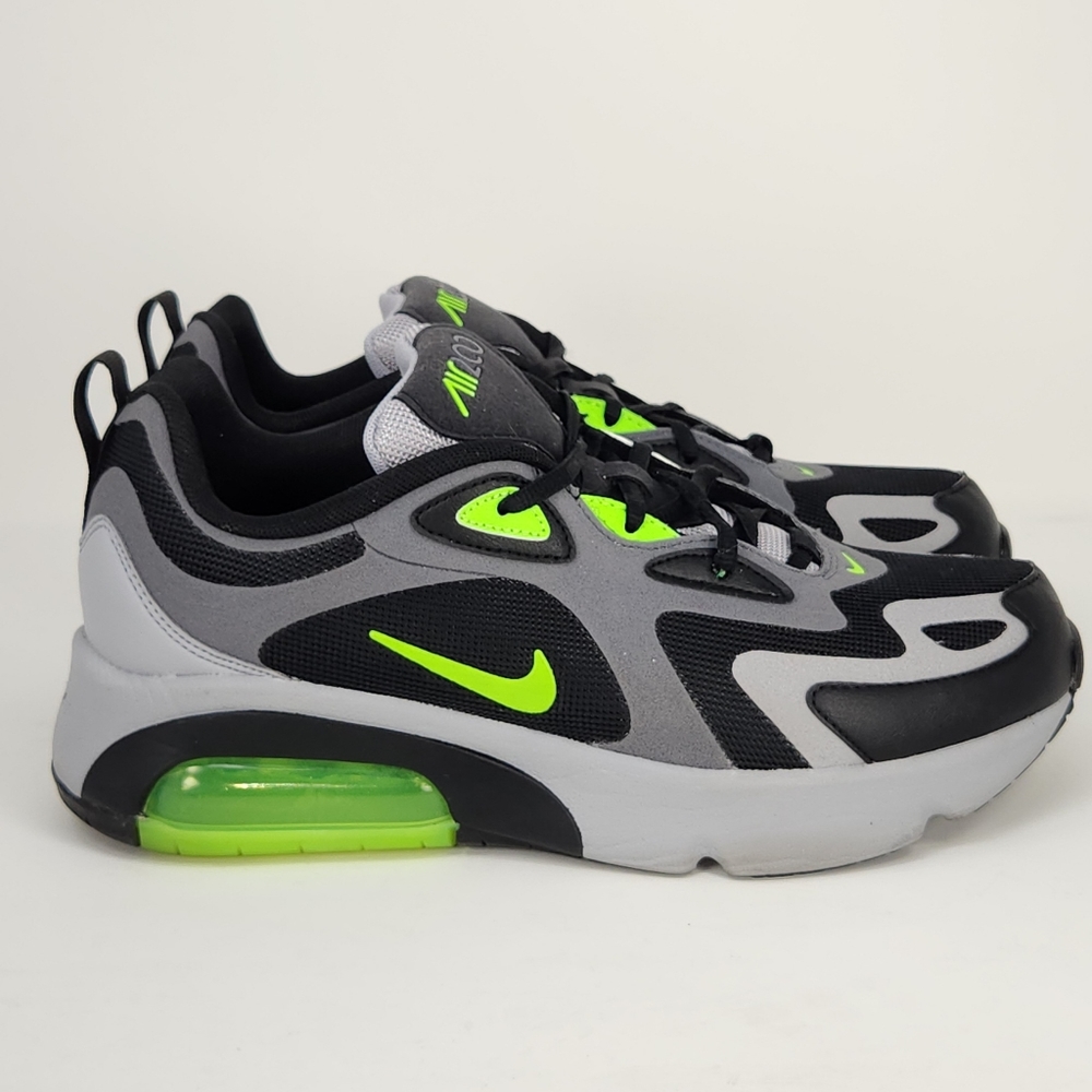 Nike Air Max 200 GS "Grey Electric Green" Size 6.5 Y equal to 8 Women's
